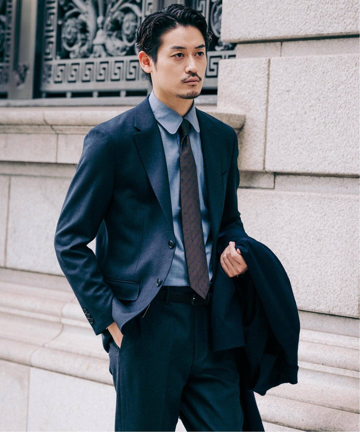 EDIFICE｜SUPER 120's ウールサキソニー 2ボタン ジャケット