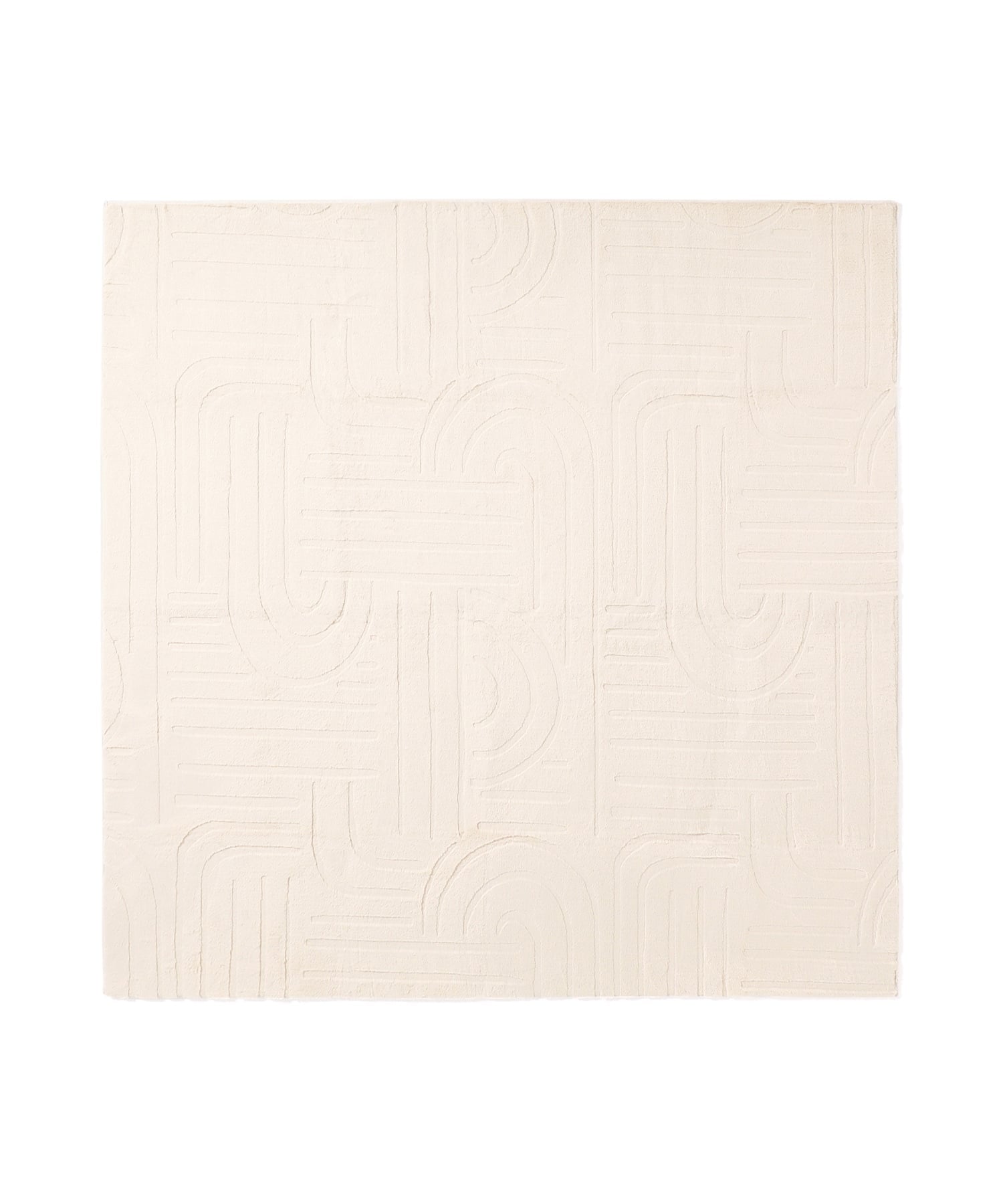 Francfranc｜アレーナ ホットカーペットラグ L アイボリー 床暖房対応