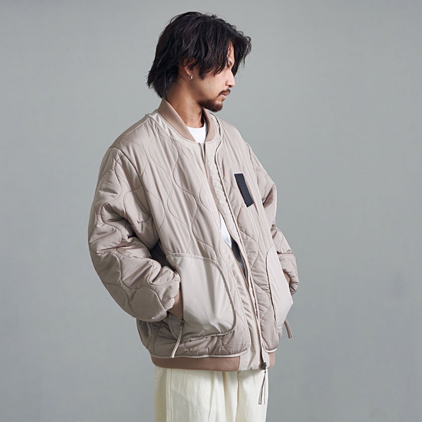 SILVER BULLET｜CavariA ビッグキルティング長袖ボンバー MA-1