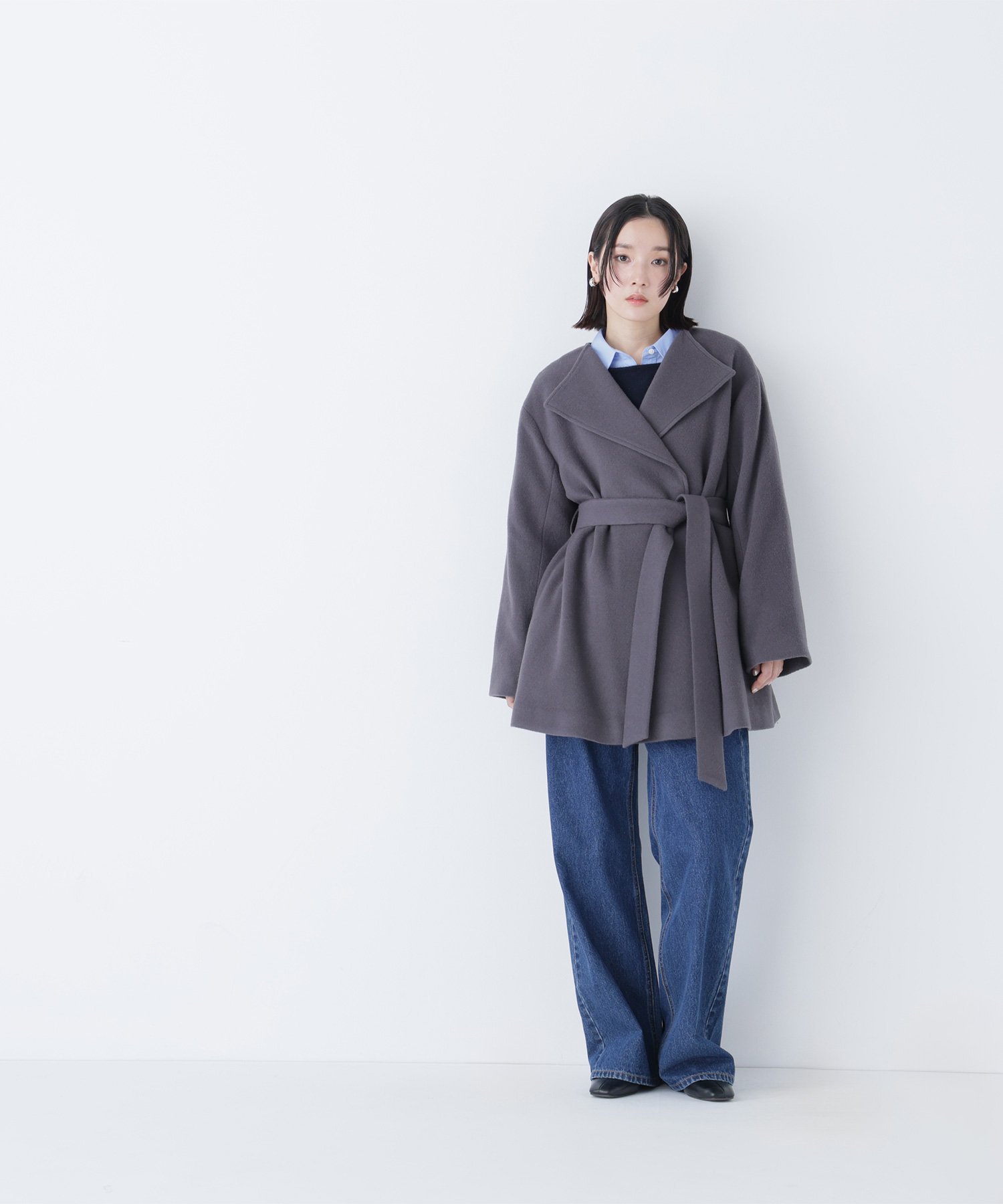 NATURAL BEAUTY BASIC｜ベルテッドミディコート | Rakuten Fashion