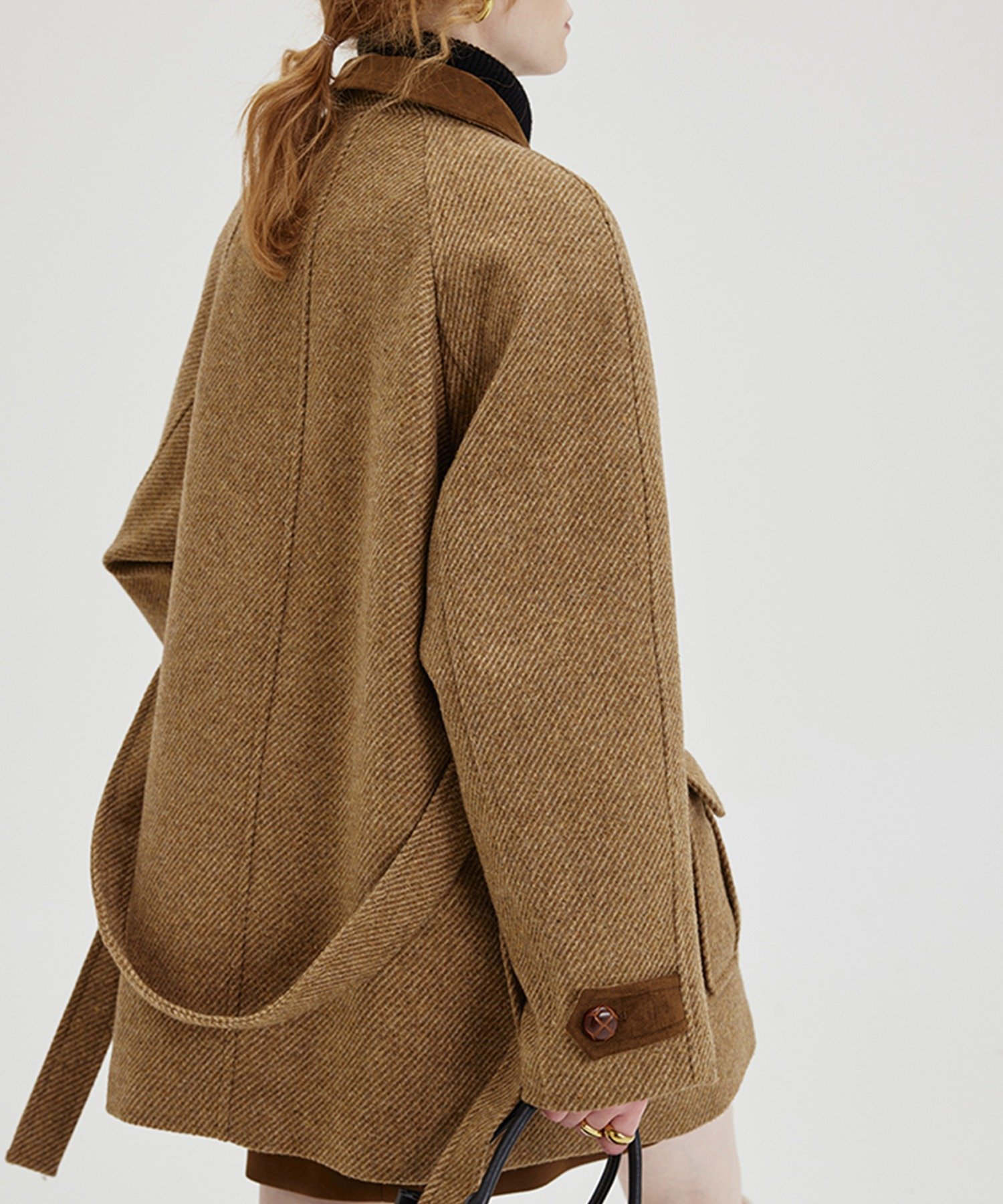 chuclla｜ラグラン ウールツイードジャケット FD23W194 Fano Studios