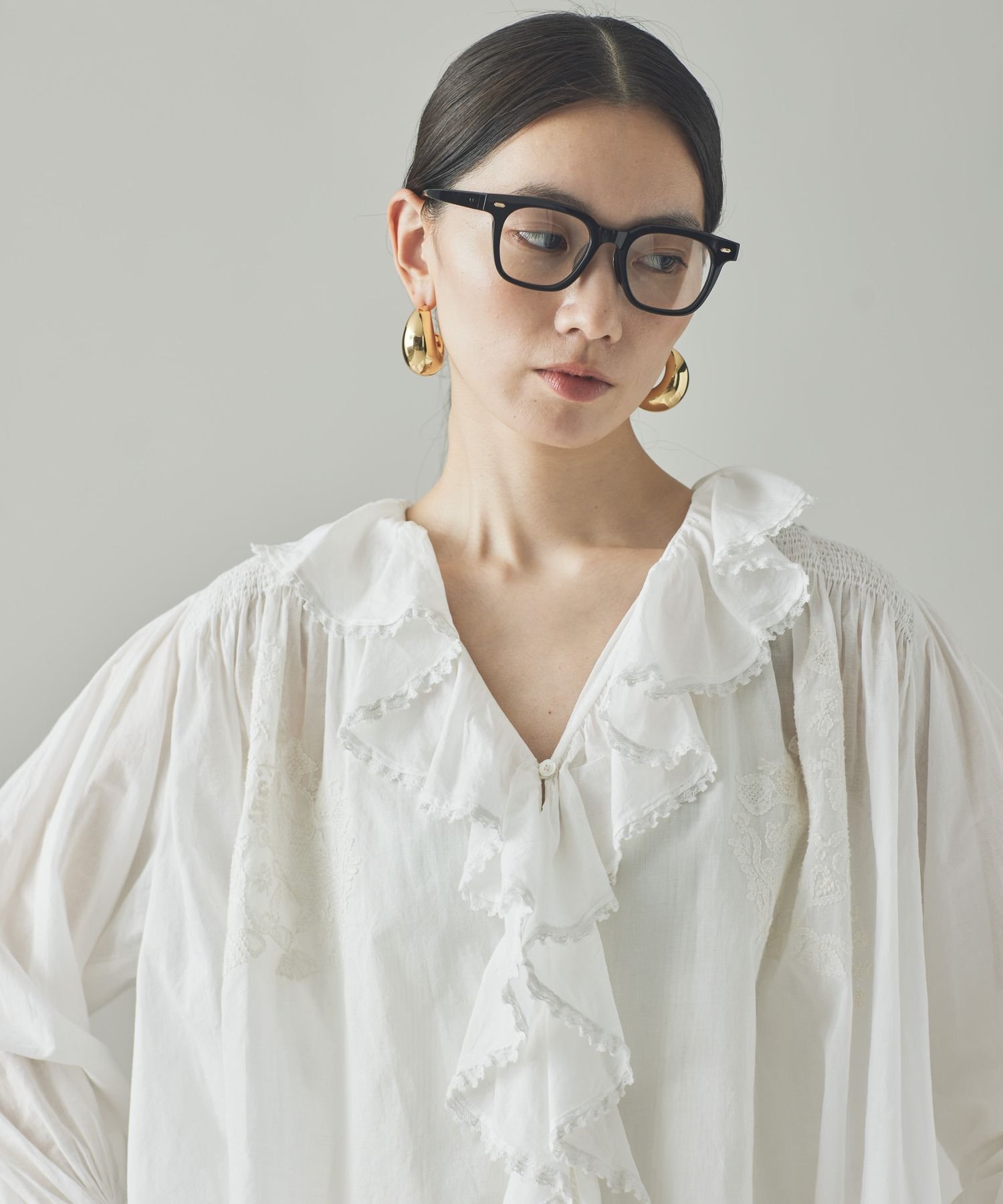 Curensology｜ラッフルレースブラウス | Rakuten Fashion(楽天