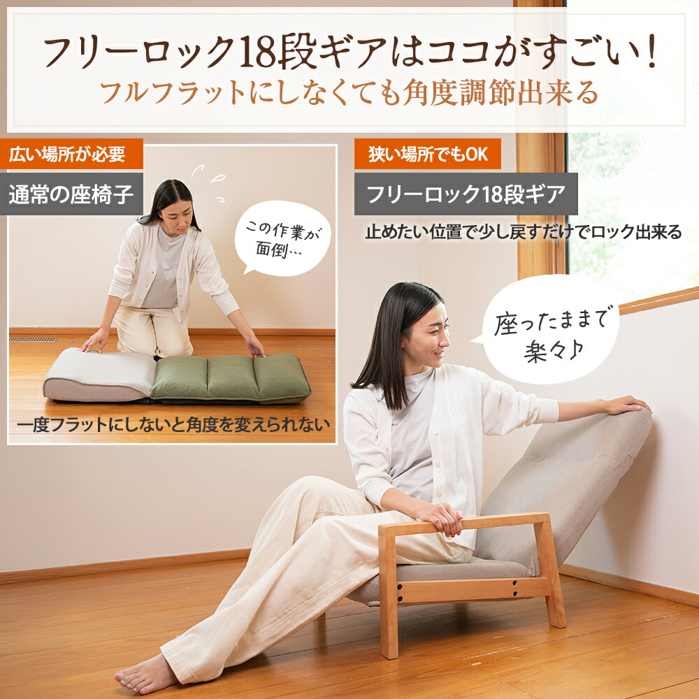 楽天市場】【楽天スーパーSALE 最大2000円OFFクーポン】 座椅子 hutte