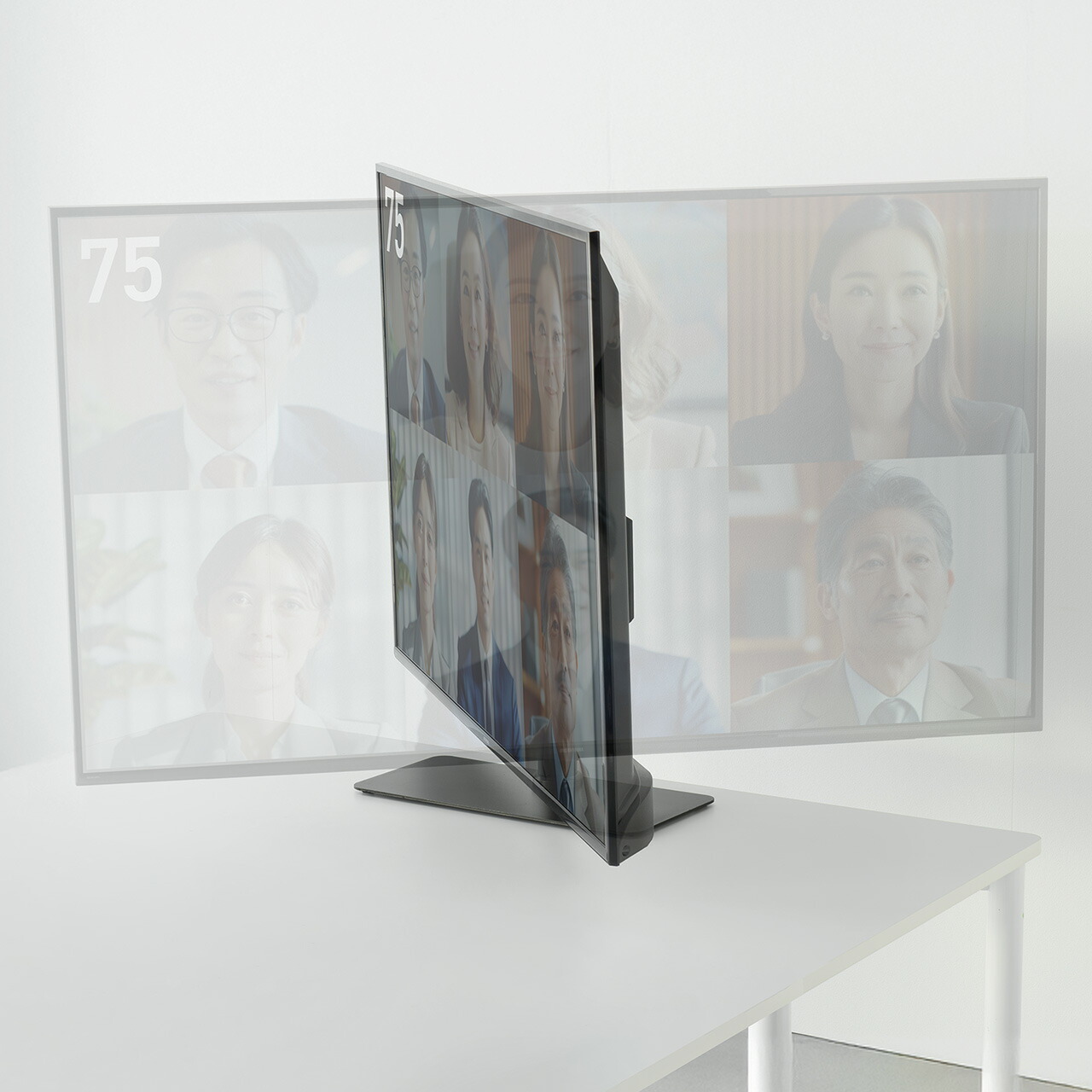 楽天市場】テレビスタンド 42インチ〜75インチ 卓上 首振り 回転