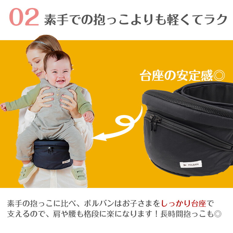 楽天市場】【単品・セット販売】最新型 ポルバン ヒップシート