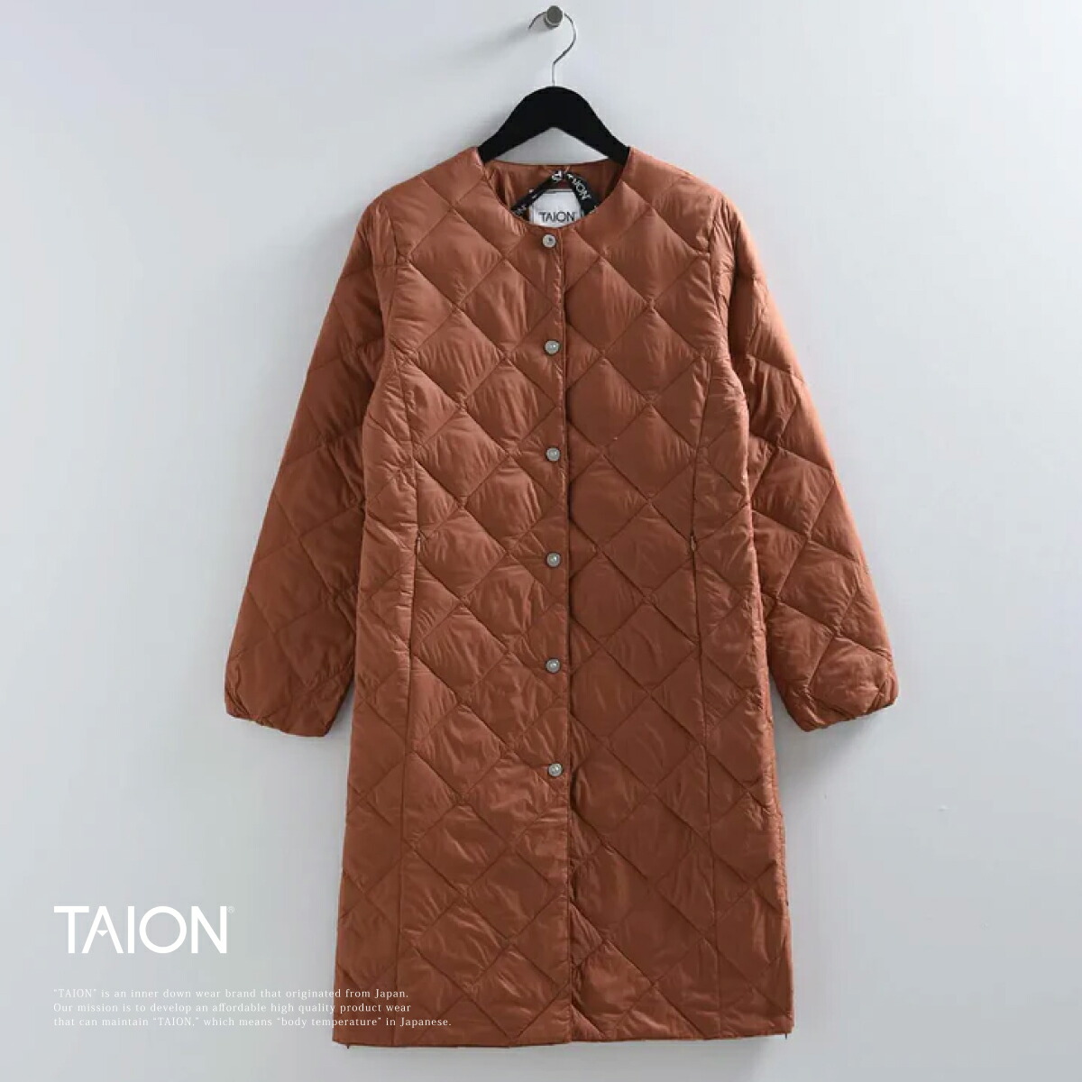 楽天市場】【公式】TAION（タイオン）シティ クルーネック ロング