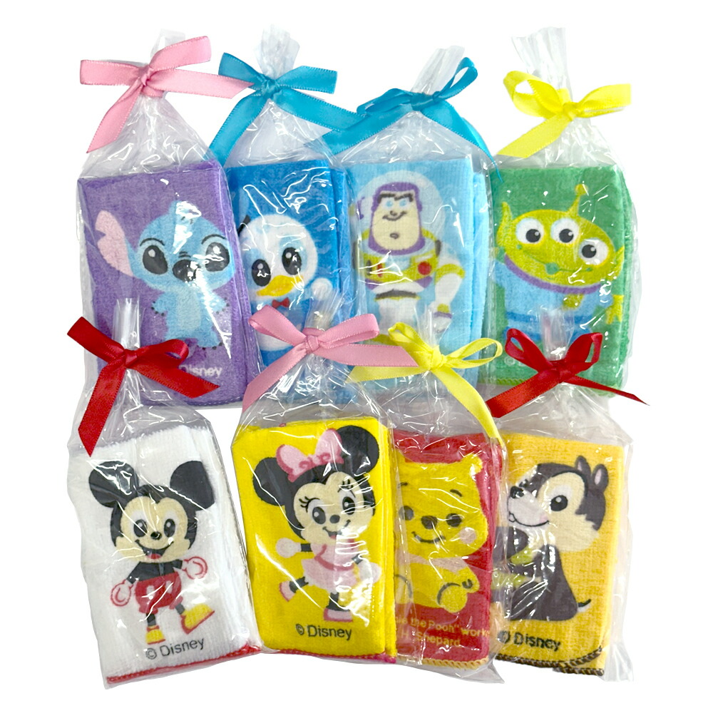 楽天市場】Disney ディズニー ミニタオル ハンカチ 【1セット☆8枚入