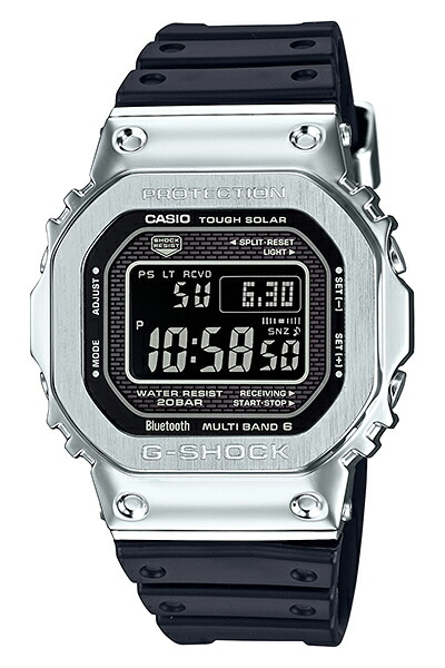 楽天市場】G-SHOCK GMW-B5000-1JF メタル シルバー 電波ソーラー