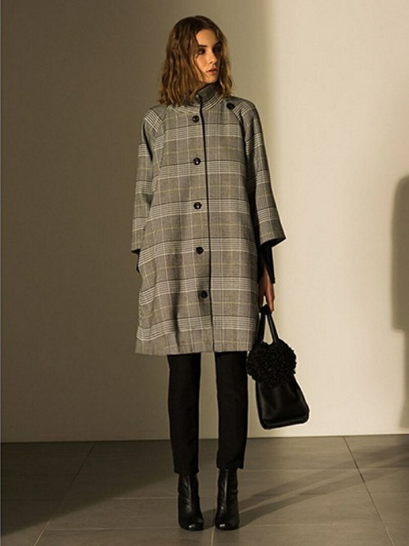 楽天市場】スタンドカラーAラインコート Mila Owen ミラオーウェン