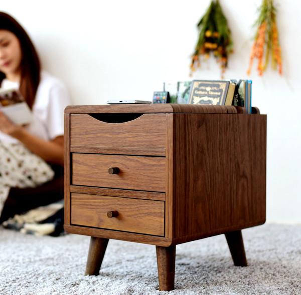 楽天市場】あす楽 サイドテーブル 引き出し 収納 脚付き 本棚 マガジン