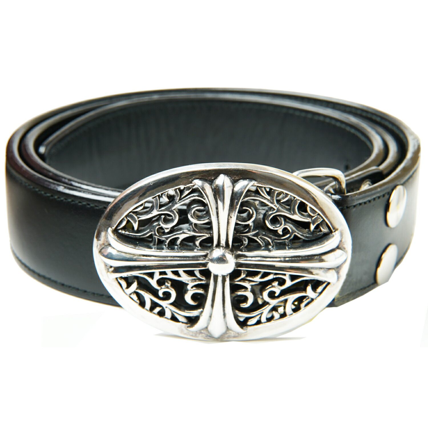 楽天市場】WHITESTONE シルバー925 レザーベルト クロスデザイン 純銀