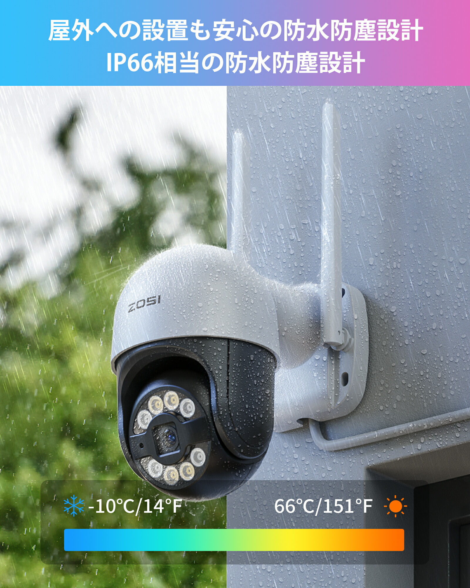 楽天市場】防犯カメラ 追尾 屋外 ワイヤレス 監視カメラ 200万画素 300