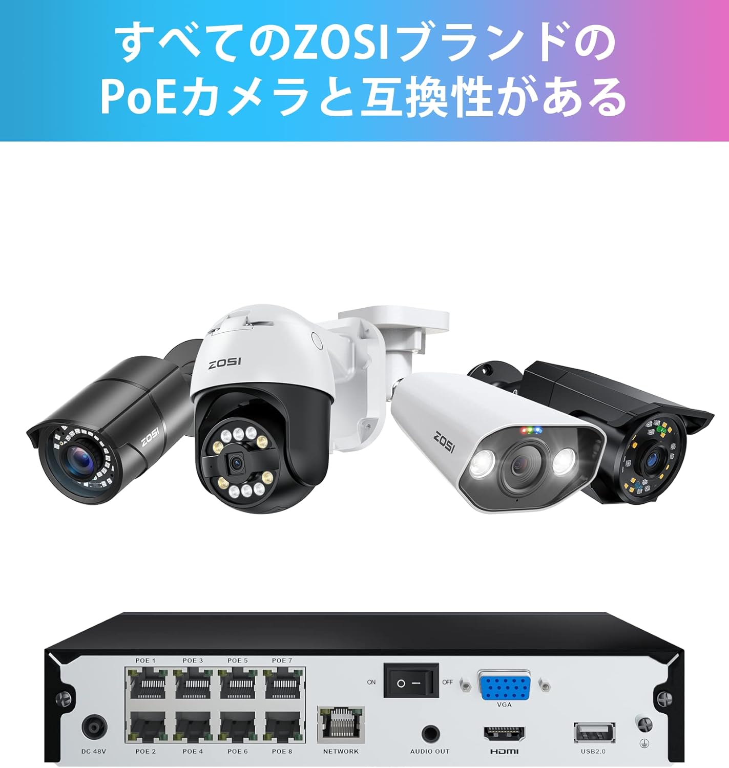 楽天市場】800万画素 ネットワークディスクレコーダー 8ch hdd0/2tb