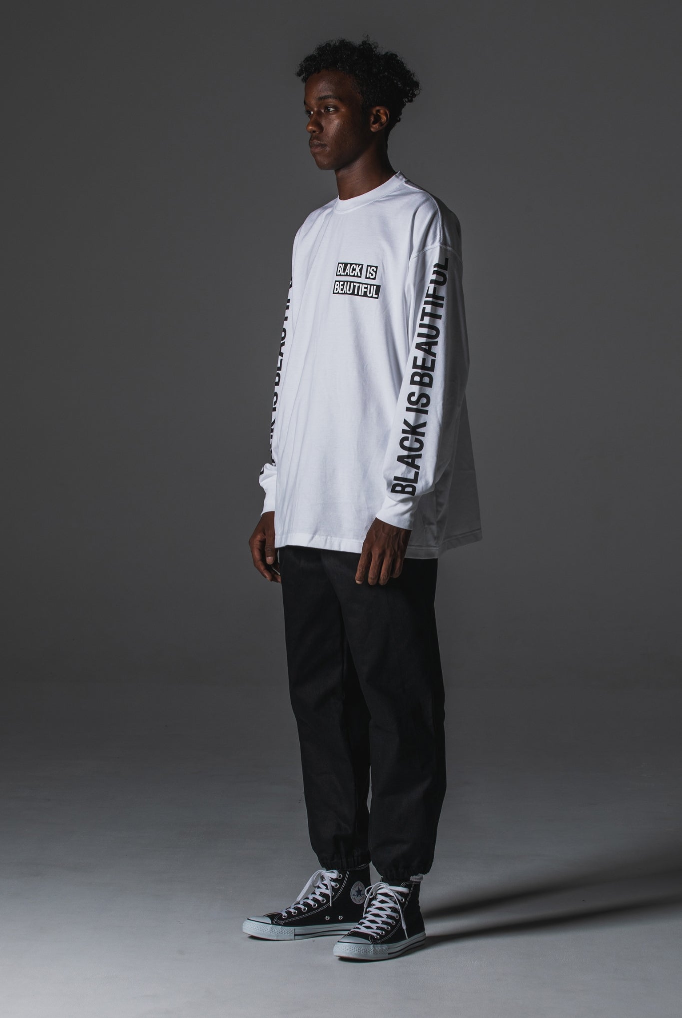 BLACK IS BEAUTIFUL ブラックイズビューティフル | ロンT ブラック