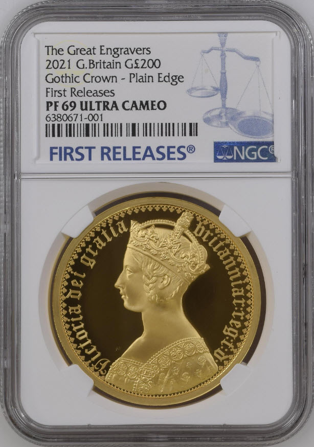 グレートブリテン2021年ニューゴシッククラウンポートレイト 2オンス