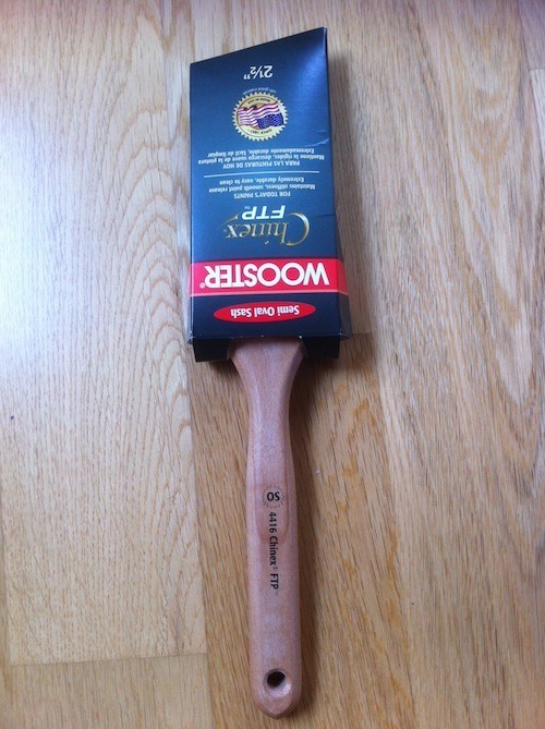 First impressions of Wooster FTP angle Oval Sash paint brush
