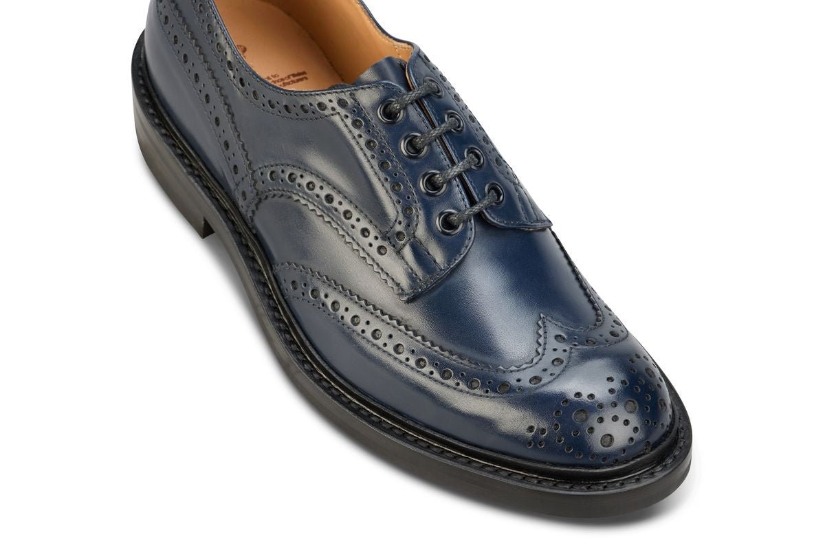 Bourton Country Shoe - Navy – R E Tricker Ltd