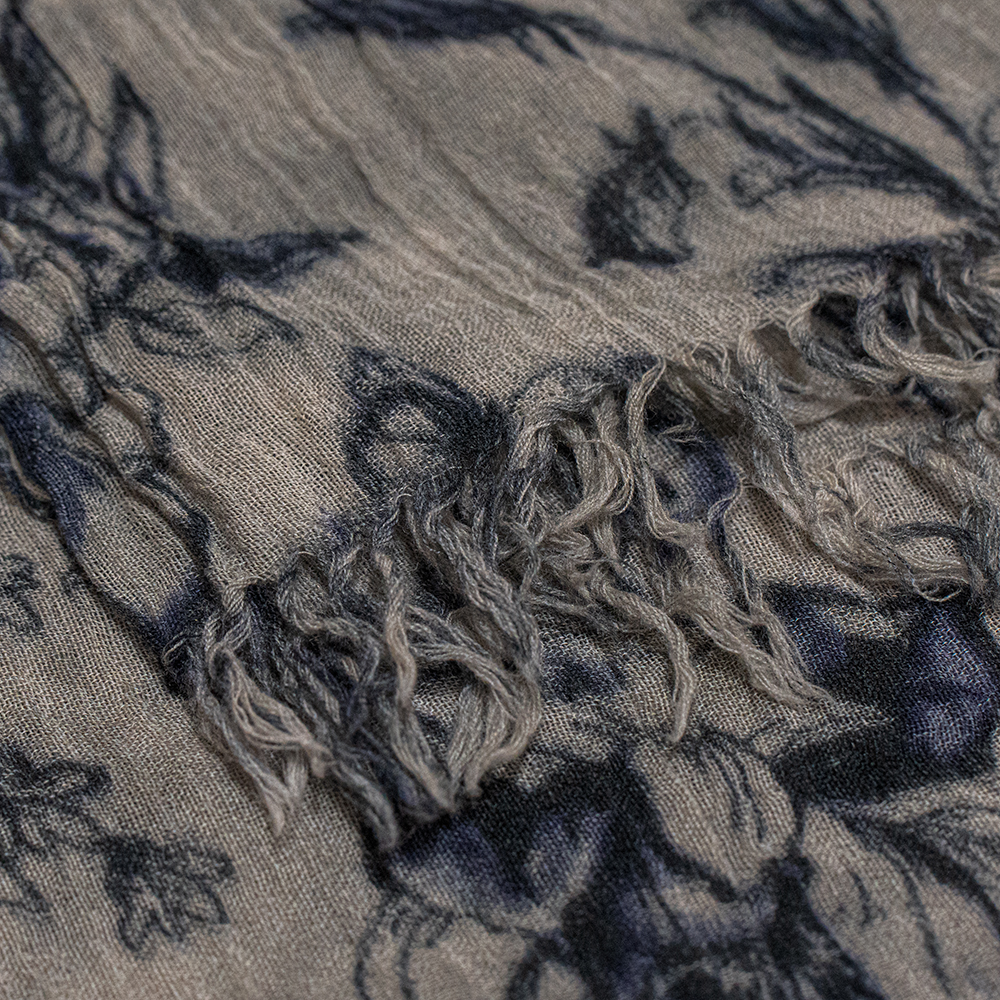 calmlence / Fringe Scarf (Purple) | twelve