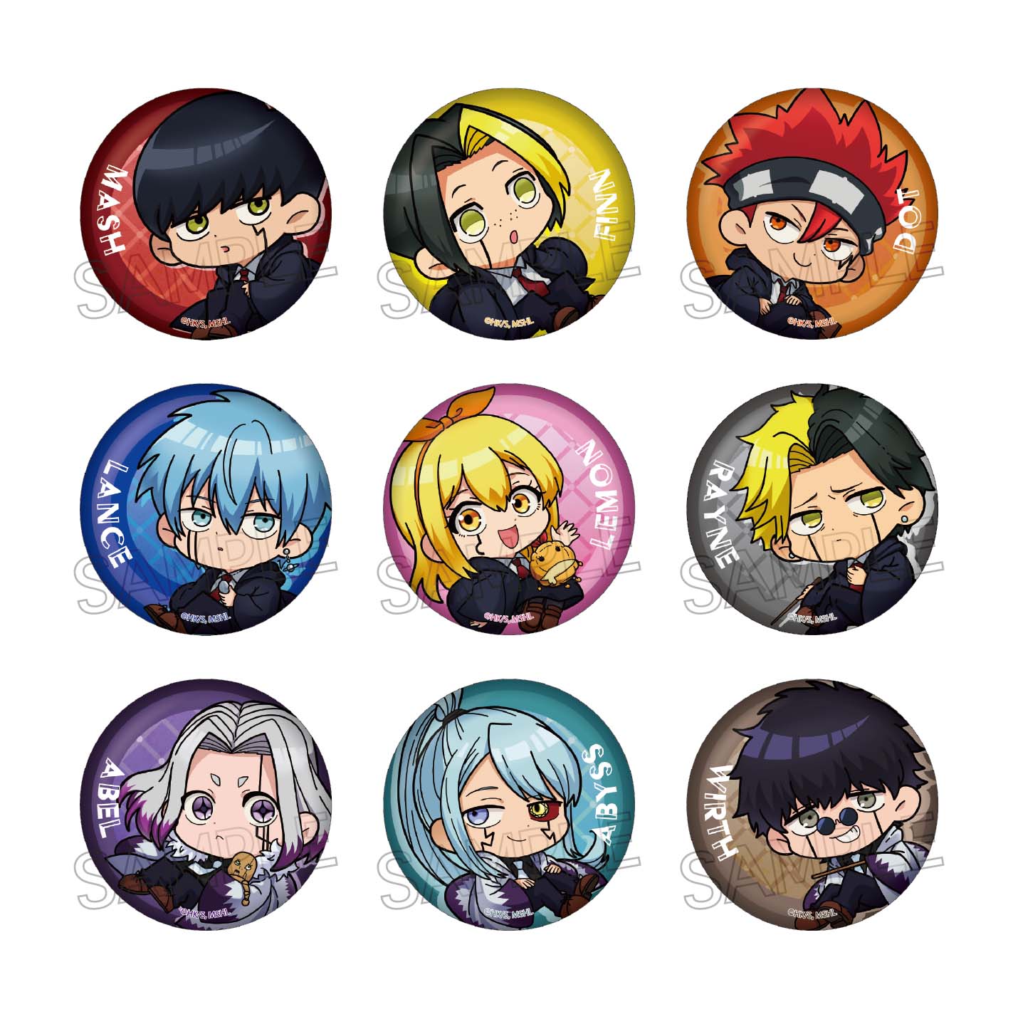 アニメ「マッシュル-MASHLE-」 とじコレ 缶バッジ - 株式会社ツインクル