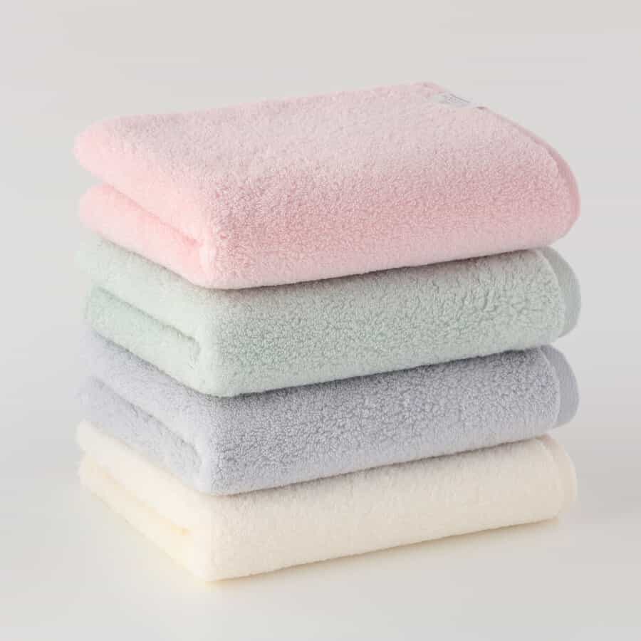 吸水さらり フェイスタオル4枚セット（96F4H05W）-UCHINO-UCHINO