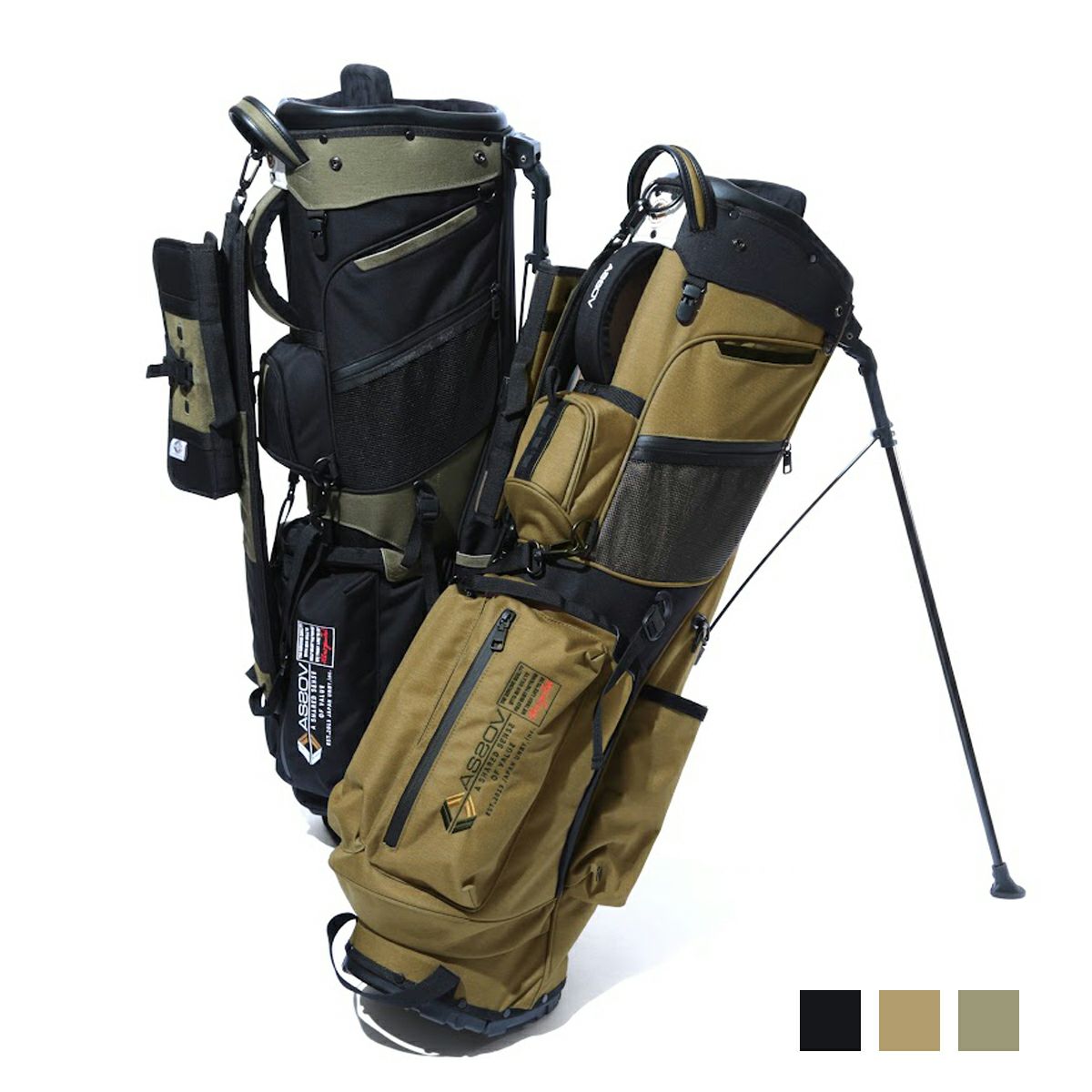 AS2OV アッソブ CORDURA FINE TEX CADDY BAG GOLF SERIES キャディー