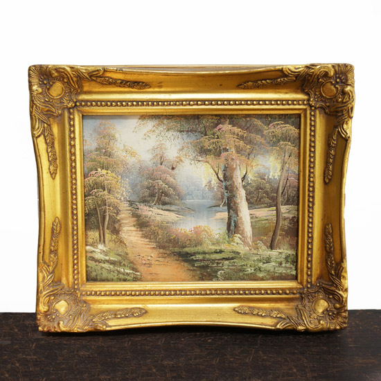 アンティーク絵画 + 額縁（uof1068） - アンティーク家具・雑貨専門店