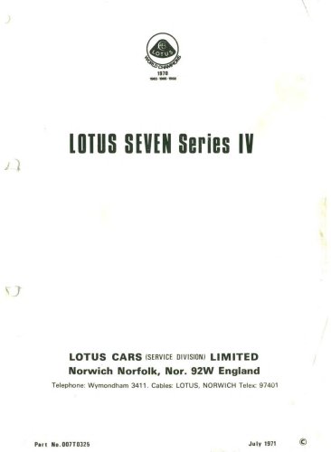 Lotus Seven - USA7s
