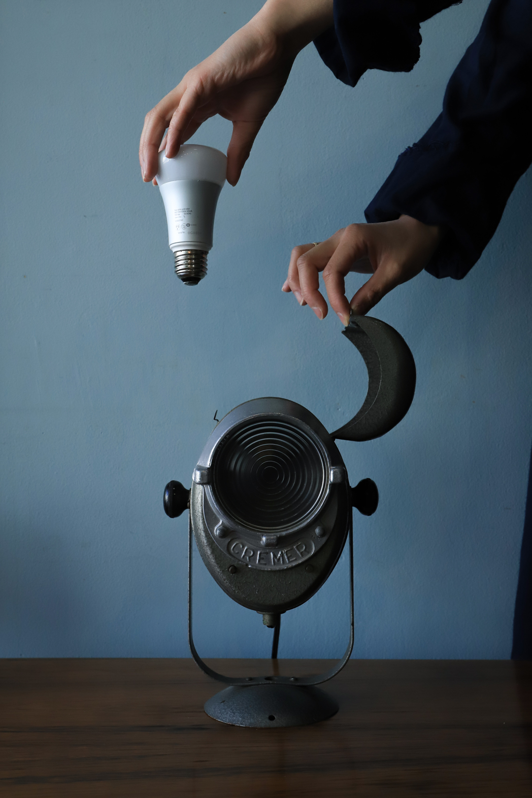 フランスヴィンテージ クレメール スタジオランプ 照明 撮影