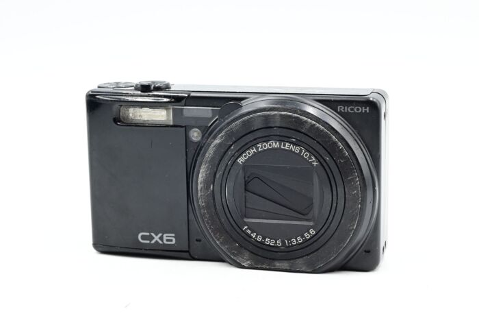 Used Ricoh CX6 10MP Digital Camera w/10.7X Zoom Parts/Repair in