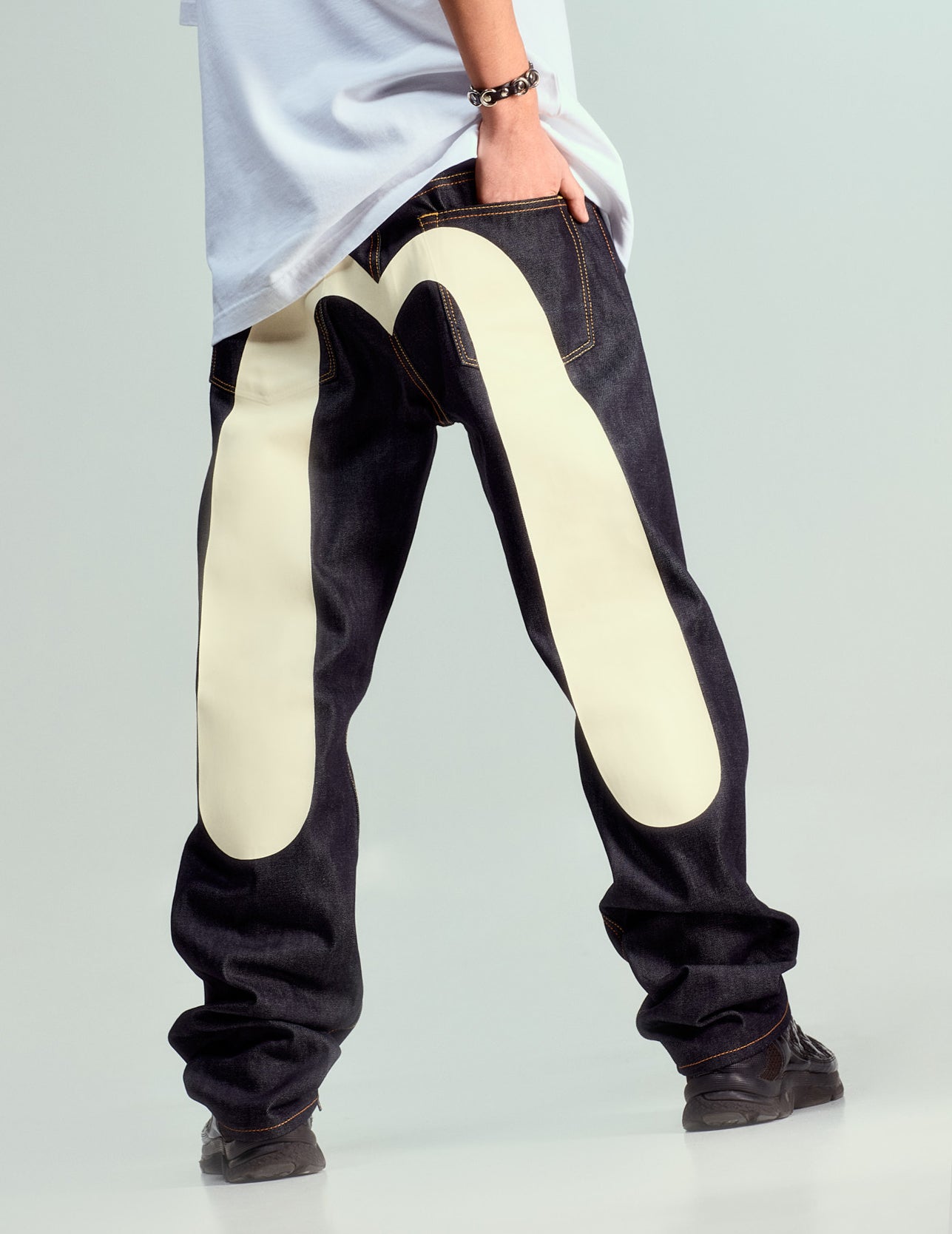 Daicock Print Baggy Jeans #2000 – EVISU