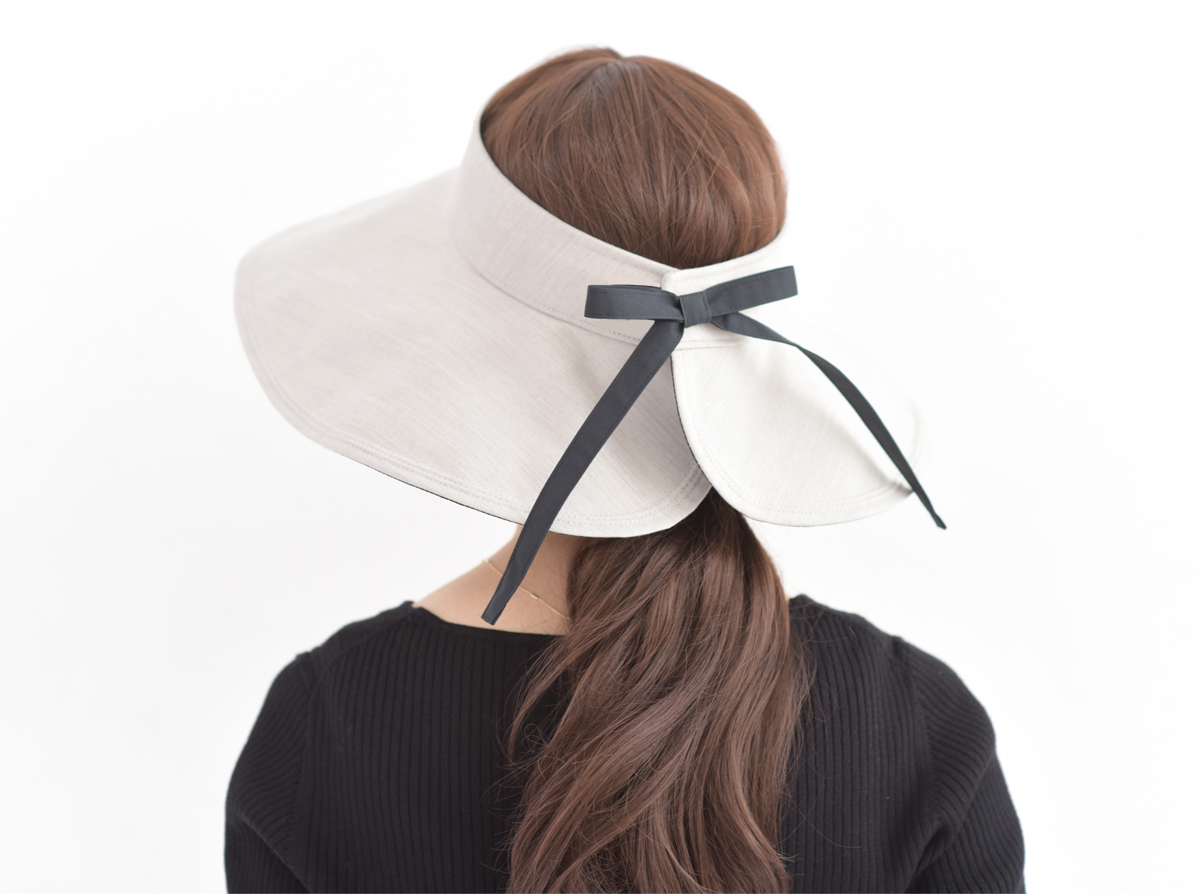 ナチュラル・サンバイザー | 完全遮光日傘｜サンバリア100