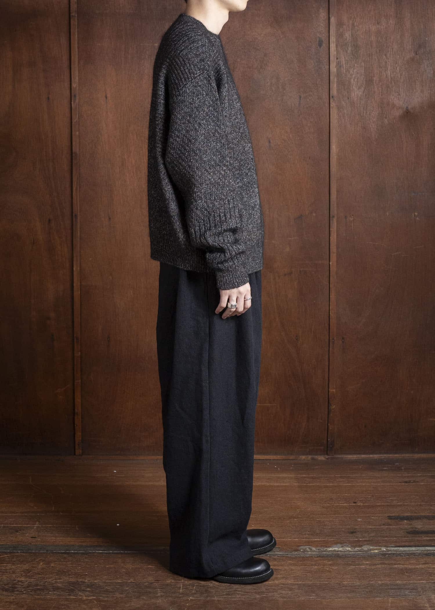 amachi. Wood Flame Knit AY17K-4080 Mix Gray – VISION OF FASHION