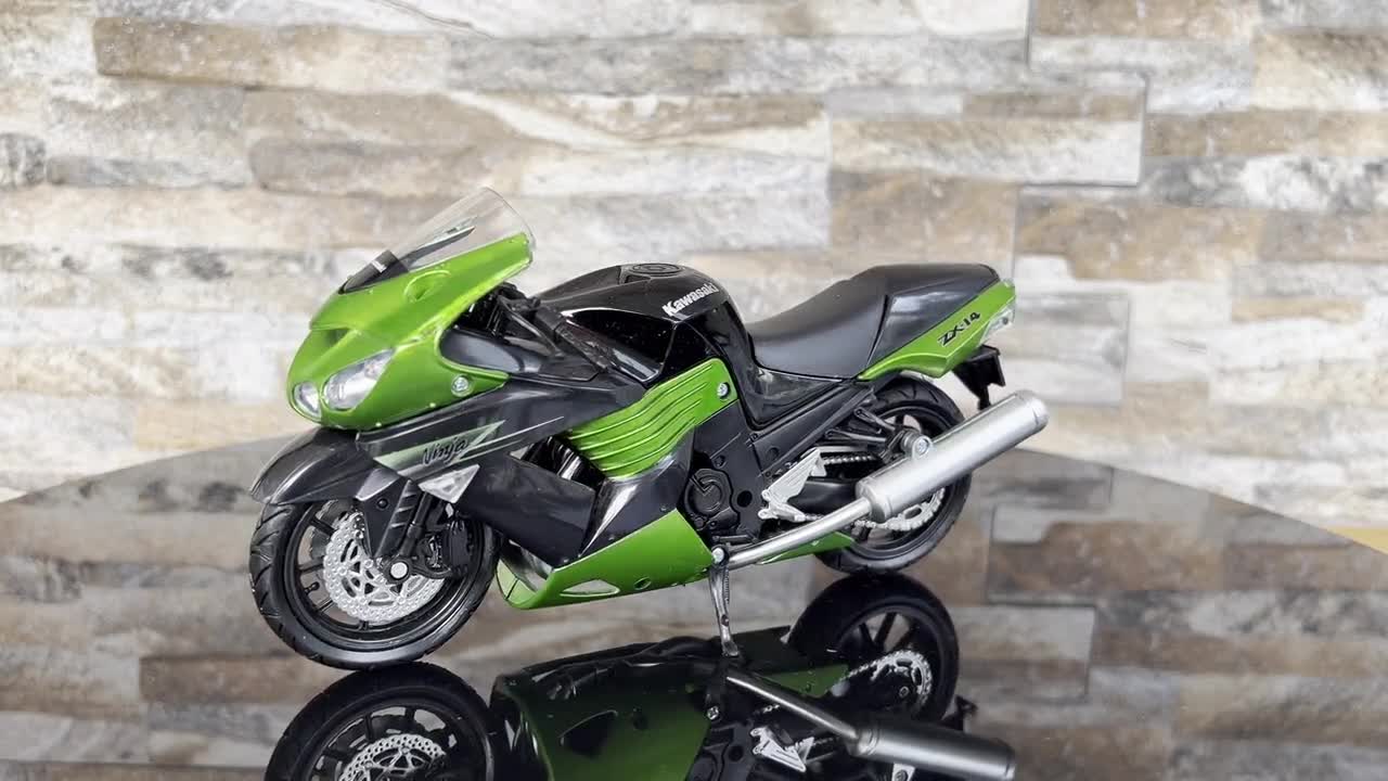 Kawasaki ZX 14 2011 , Scale 1/12 Diecast Motorcycle, 1/12 Die Cast