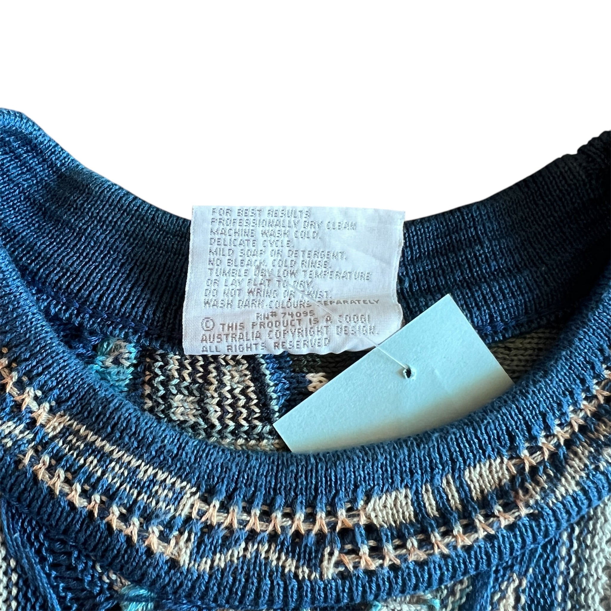 Vintage COOGI 3D Knit Sweater (1990s) Rare Muticolor – Vagabond