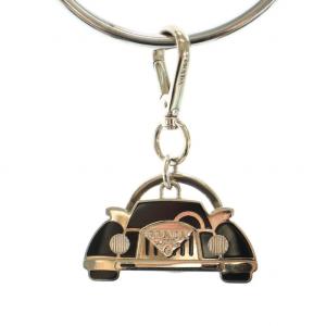キーホルダー キーリング 車モチーフ 黒 ブラック シルバー（2024/04