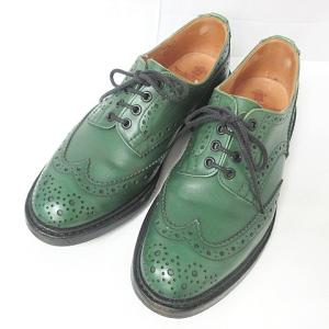 バートン Bourton S633 ウイングチップ ローファー シューズ クリーム