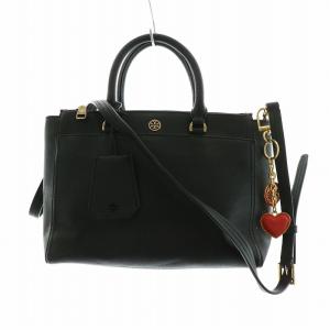 10009171 2WAY トート バッグ ショルダー ハンド レザー ロゴ 金具