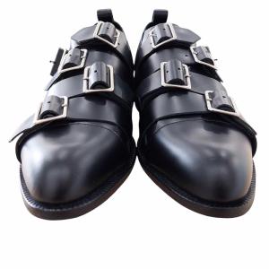 希少 2014年 モンスター期 多重ベルト シューズ ブラック 25（2024/08