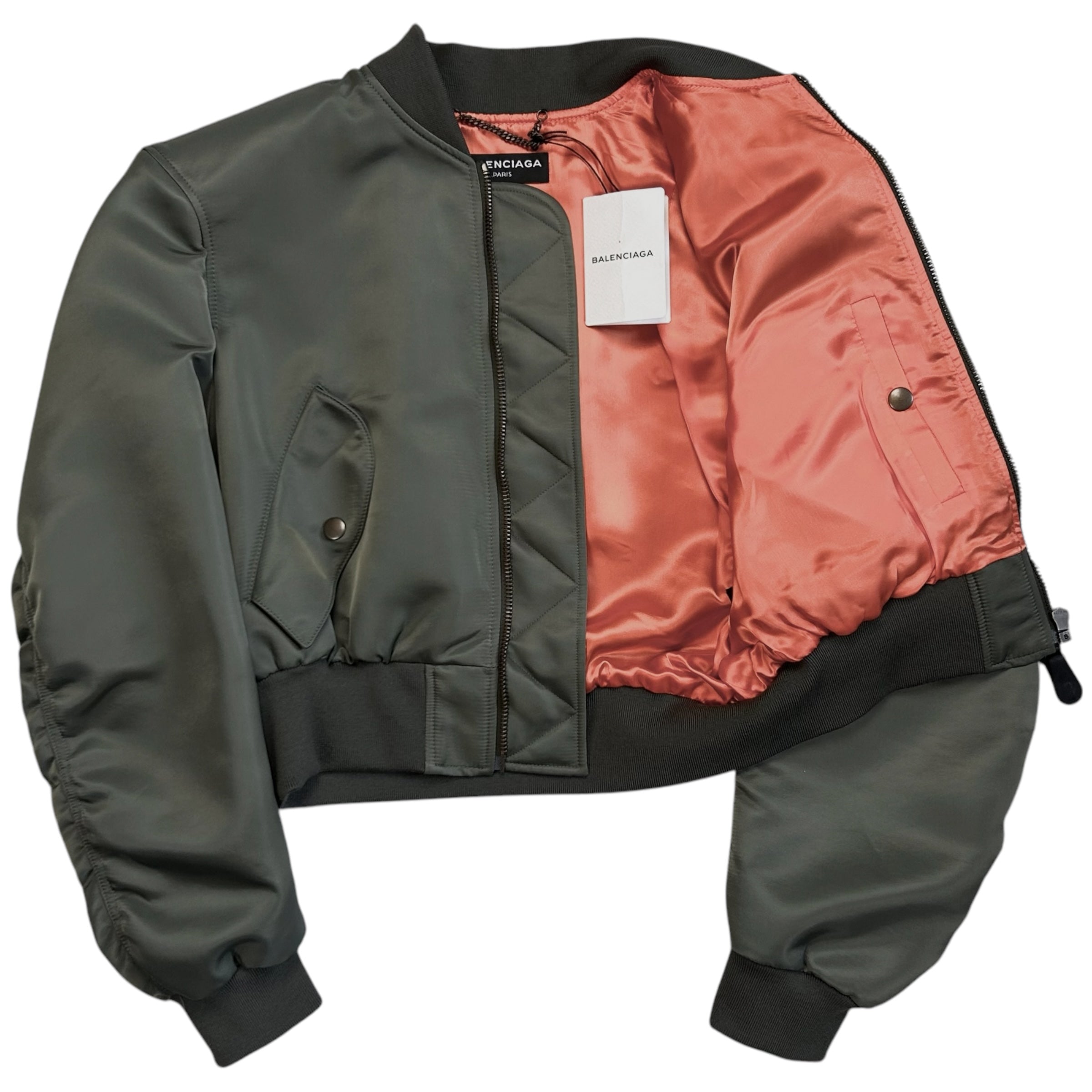 Balenciaga Padded Shoulders Runway Bomber Jacket - SS17 – Vertical