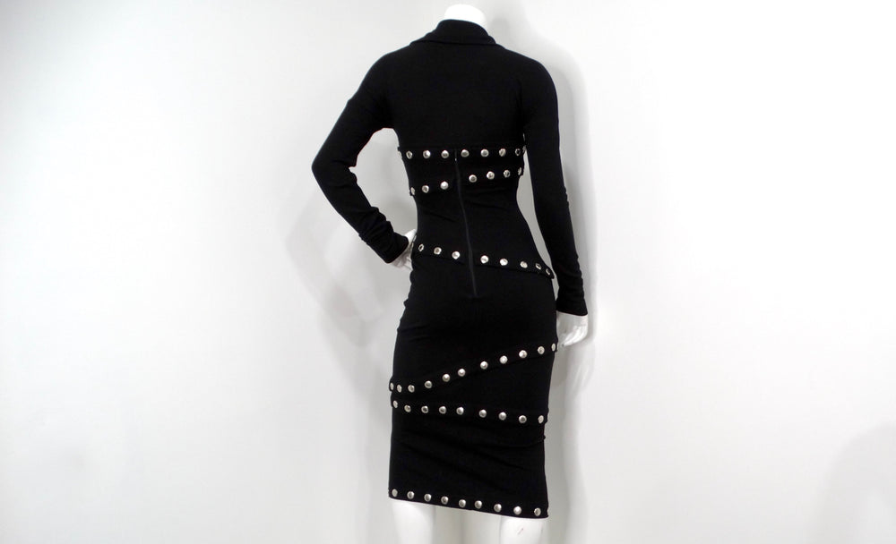 2003 Dolce & Gabbana F/W Runway Black Knit Snap-Up Convertible