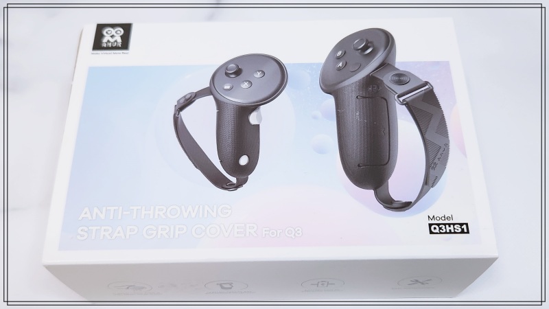 Metaquest3のコントローラーにストラップ付きのグリップカバーを付けて
