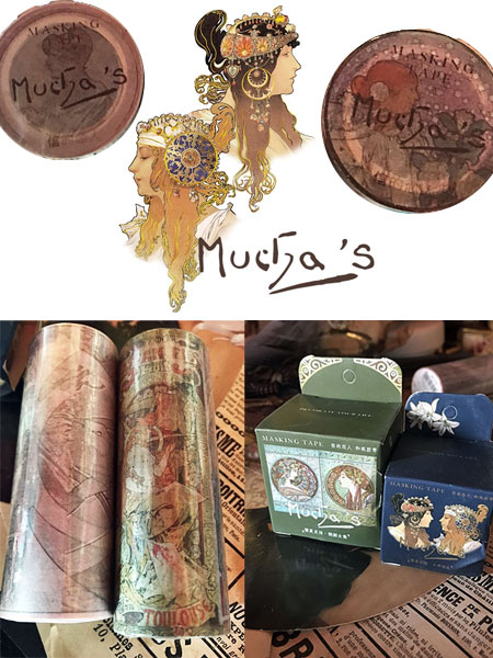 ミュシャ マスキングテープ淑女雑貨Toe Cocotte