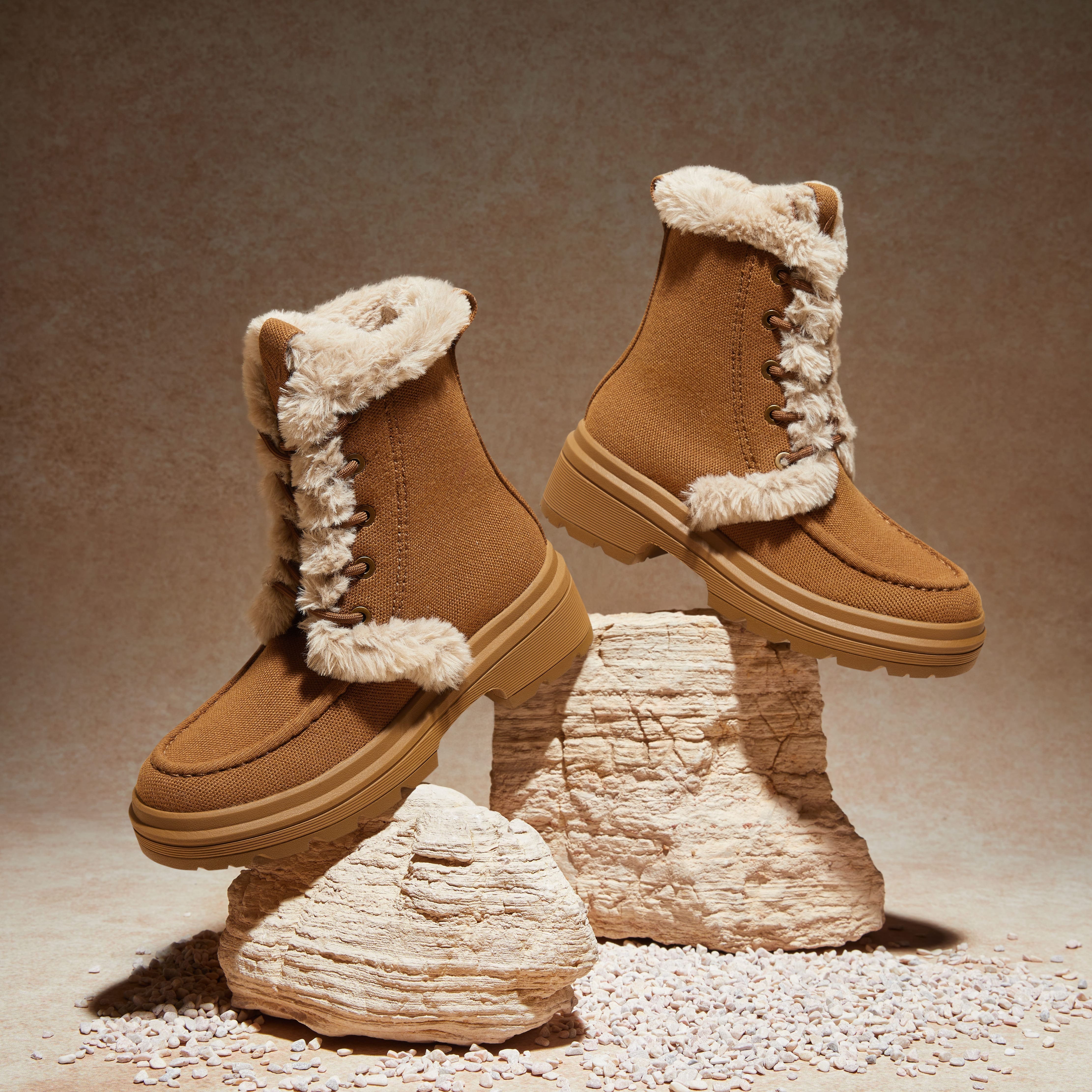 Terry] ラウンドトゥ 撥水加工 軽量保温ブーツ – VIVAIA JAPAN