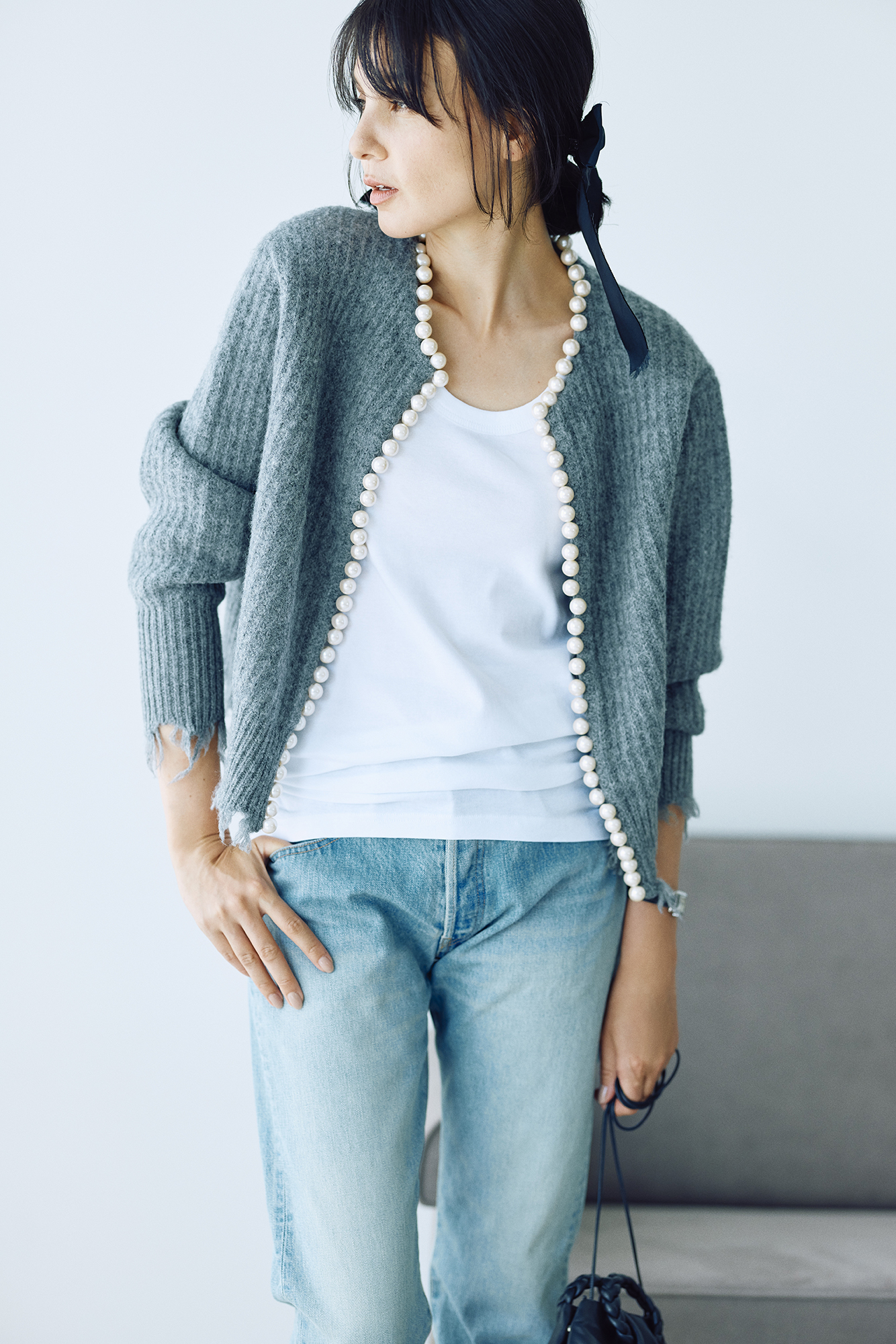 7/22(FRI)10：00予約開始！即完売のMADISONBLUE パールカーディガン
