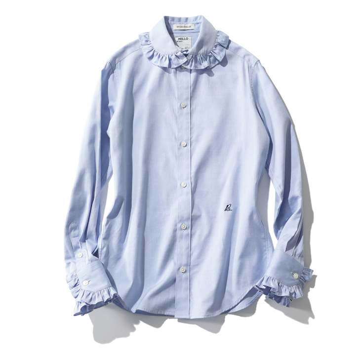 MADISONBLUEのラウンドフリルシャツ【STANDARD BOOK 2023Autumn