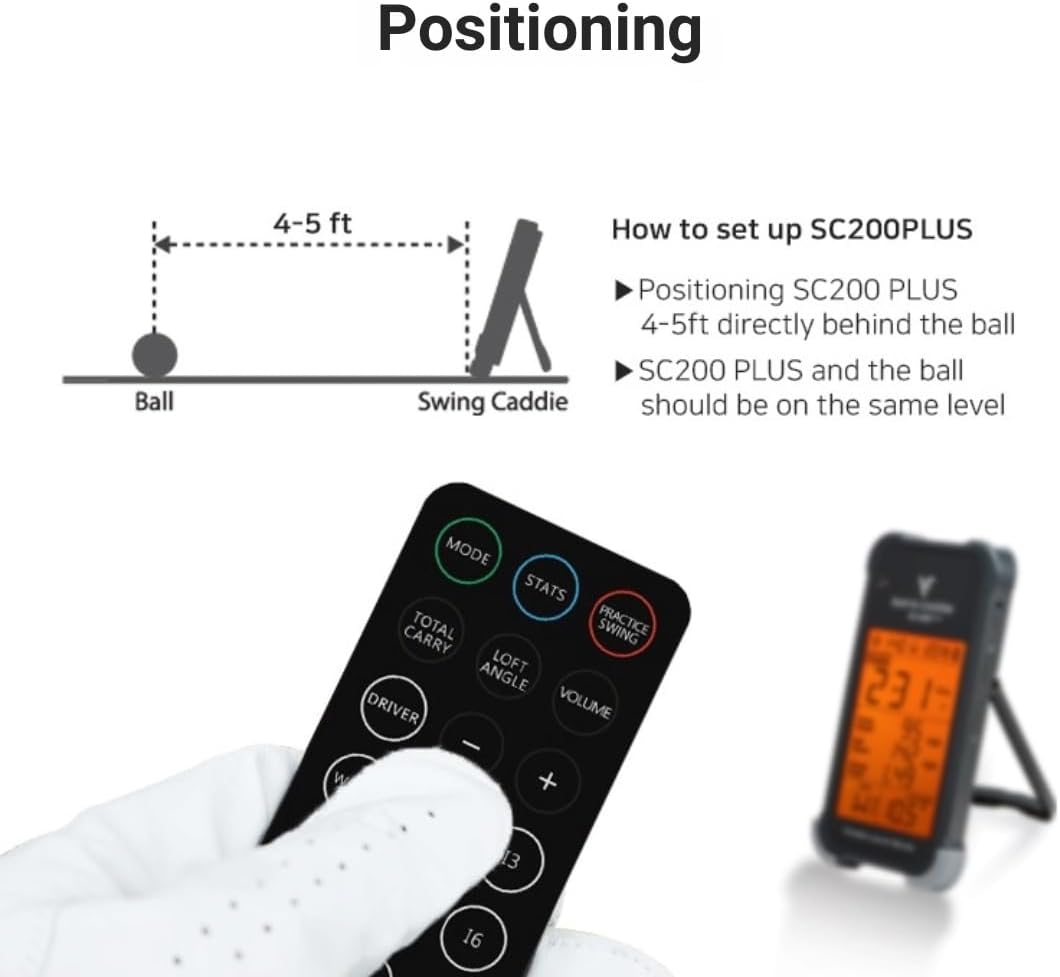 Swing Caddie SC200 Plus Golf Launch Monitor | Voice Caddie