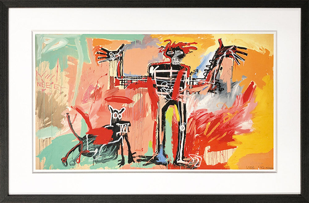 アートフレーム バスキア Jean-Michel Basquiat Boy and Dog in a