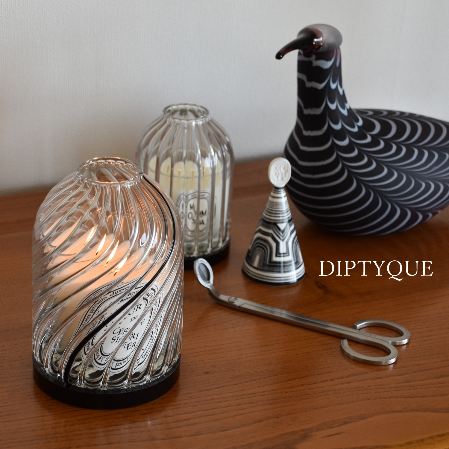 Diptyque 】キャンドルを楽しむ道具【スナッファー／キャンドル