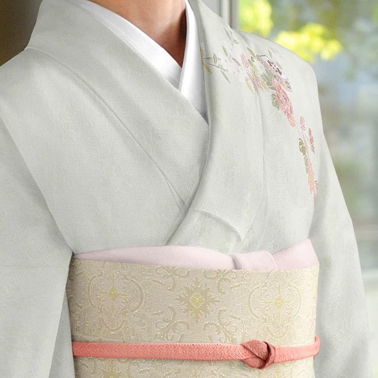 ht-23｜薄緑 単衣 訪問着