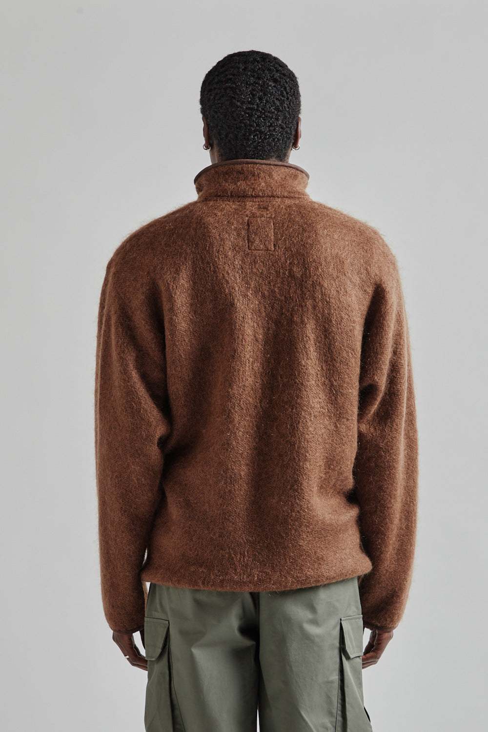 Nanamica Pullover Mohair Sweater - Brown | Wallace Mercantile Shop